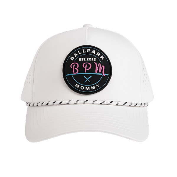 Ballpark Mommy Ball Cap | White