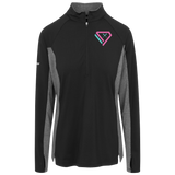 Sport-Tek Womens Stretch Contrast 1/4-Zip Pullover