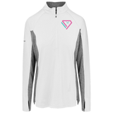 Sport-Tek Womens Stretch Contrast 1/4-Zip Pullover
